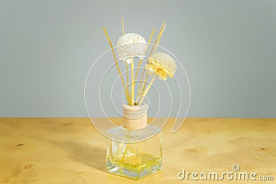 Perfume bottle background Stock Photo