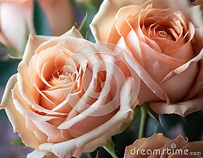 pretty flowers frozen in an ice cube in rainbow colors Stock Photo