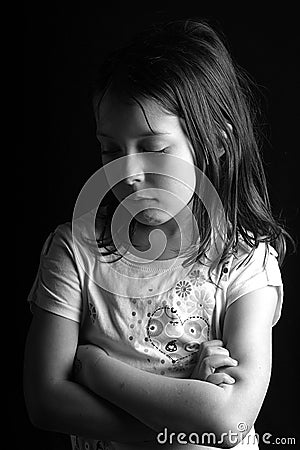 Pretty Girl - Arms Crossed III Stock Photo