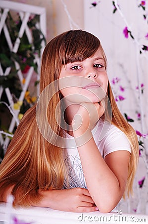 Pretty girl portrait Stock Photo