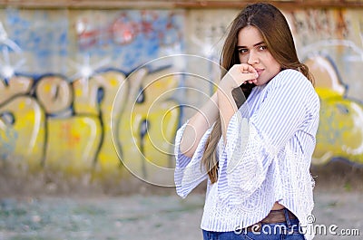 Pretty Girl portrait Stock Photo