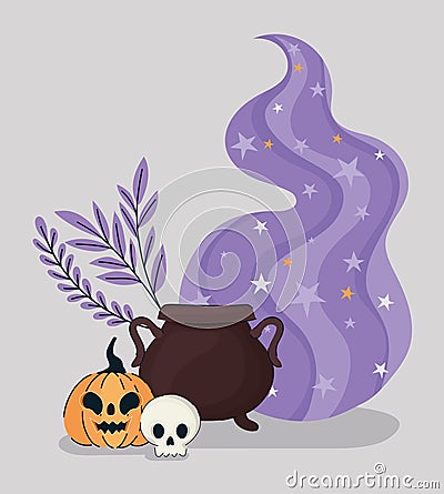 pretty halloween illustration Vector Illustration