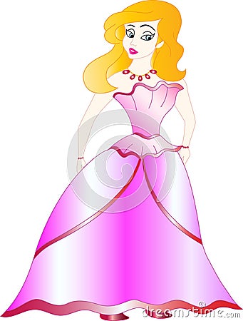 Pretty Lady Vector Illustration