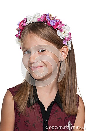 Pretty little girl Stock Photo