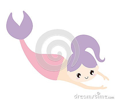 pretty mermaid design Vector Illustration