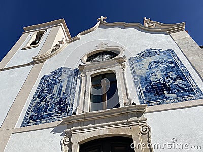 Pretty Small Town Church in Aveiro in Portugal Stock Photo