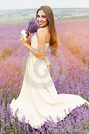 https://thumbs.dreamstime.com/x/pretty-smiling-girl-wearing-dress-purple-beautiful-woman-nice-wedding-playing-bouquet-field-lavender-flowers-56196839.jpg