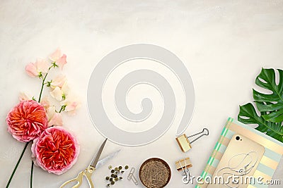 Pretty Styled Desktop Mockup photograph Stock Photo