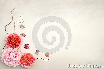 Pretty Styled Floral Desktop Mockup photograph Stock Photo