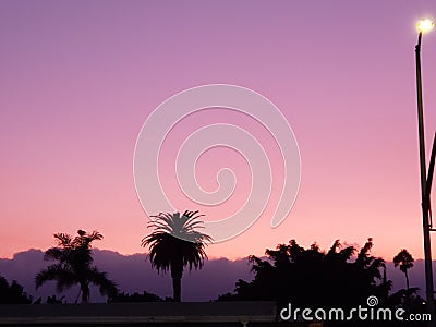 Pretty sunset in the south bay. Redondo beach Stock Photo