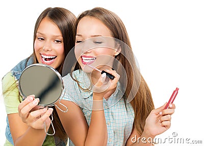 Pretty Teenage Girls Stock Photo