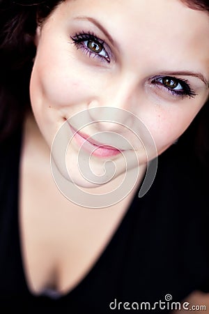 Pretty Woman Close Up Stock Photo