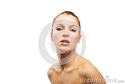 Pretty young naked woman Stock Photo