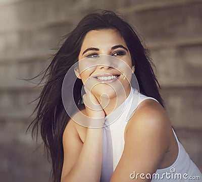 Pretty young woman Stock Photo