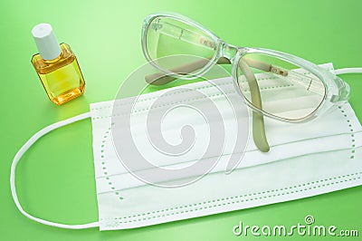 Prevention of hay fever. Stock Photo