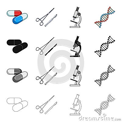 Prevention, medicine, hospital and other web icon in cartoon style.Capsules, tablets, medicines, icons in set collection Vector Illustration