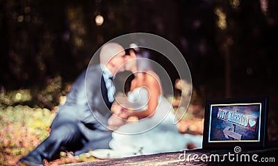 Prewedding photo shoooting Stock Photo