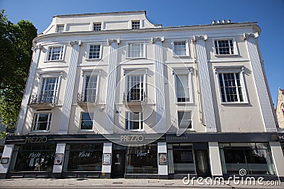 The Prezzo Italian Restaurant in Cheltenham, Gloucestershire, United Kingdom Editorial Stock Photo