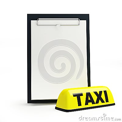 Price blank taxi Stock Photo