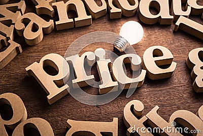 Price Idea Topic Stock Photo