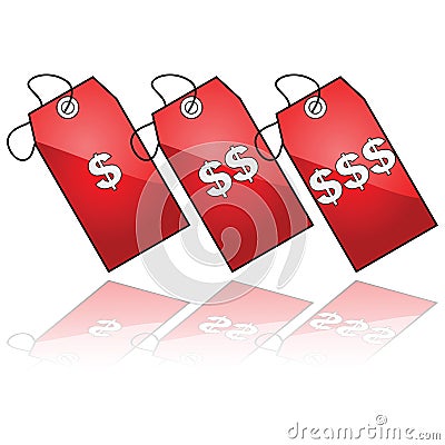 Price tags Vector Illustration
