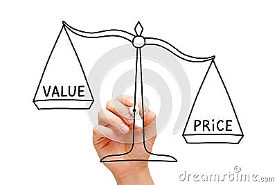 Price Value Scale Concept Stock Photo