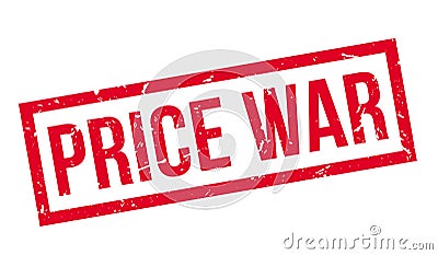 Price War rubber stamp Stock Photo