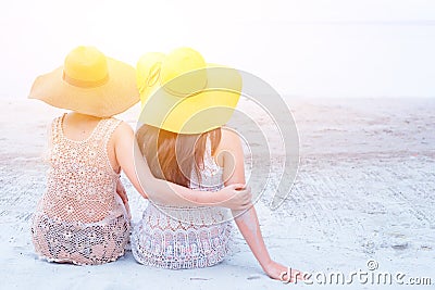 Pride and the LGBTQ+ on summer beach. Stock Photo