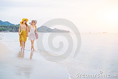 Pride and the LGBTQ+ on summer beach. Stock Photo