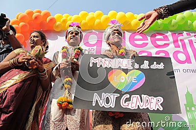 Pride March in India Editorial Stock Photo