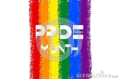 pride month flag background Vector Illustration