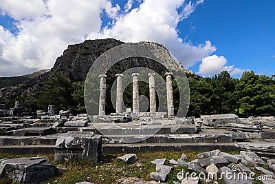 Priene City Stock Photo