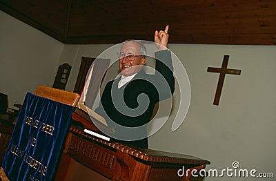 A priest at a church in South Africa. Editorial Stock Photo