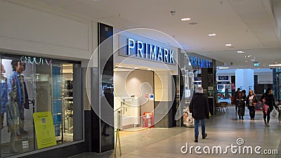 Primark clothing store. Editorial Stock Photo