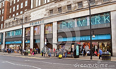 Primark store Oxford Street London Editorial Stock Photo