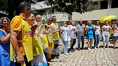 Work stoppage of health workers in Turkey Editorial Stock Photo