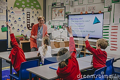 Primary School Lesson Stock Photo