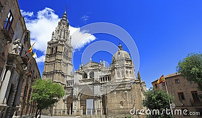 The Primate Cathedral of Saint Mary of Toledo, Spain Stock Photo