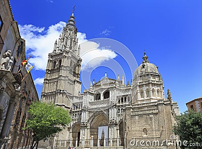 The Primate Cathedral of Saint Mary of Toledo, Spain Stock Photo