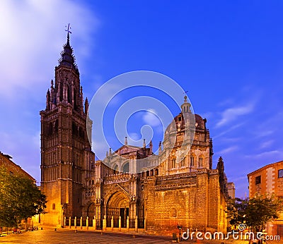 Primate Cathedral of Saint Mary in Toledo, Spain Stock Photo