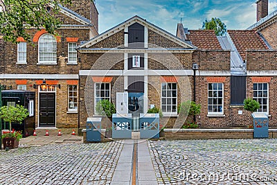 The Prime Meridian line at Greenwich Observatory. The line where East meets West Editorial Stock Photo