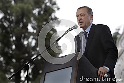 Prime Minister Recep Tayyip Erdogan Editorial Stock Photo