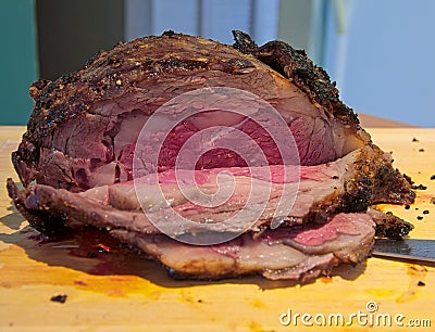 Prime rib roast Stock Photo