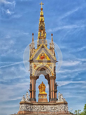 Prince Albert Memorial artistic photo Stock Photo