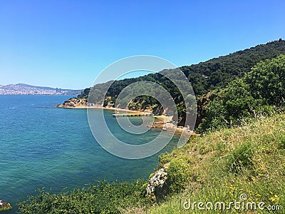 Prince Islands, Heybeliada, in Istanbul Stock Photo