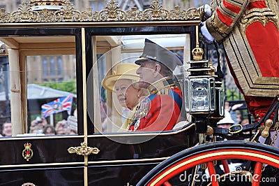 Prince Phillip,HM Queen Elizabeth Editorial Stock Photo