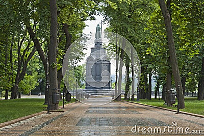Prince Vladimir Monument in Kiev Stock Photo