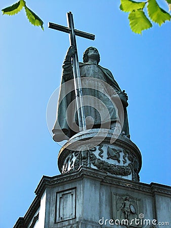 prince vladimir statue in kiev Stock Photo