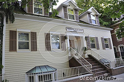 Prince of Wales Hotel Studio Building from Downtown of Niagara-on-the-Lake in Ontario province Editorial Stock Photo