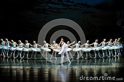 The prince was very determined to rescue Princess Ojta-ballet Swan Lake Editorial Stock Photo